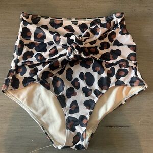Kortni Jeane Leopard Print Bikini Bottom